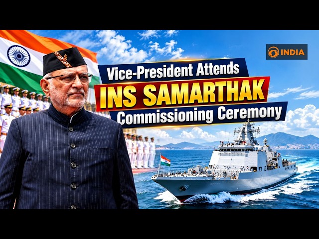 LIVE | Vice-President Attends INS Samarthak Commissioning Ceremony at Karwar