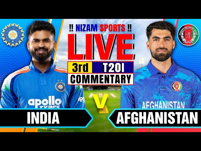 🔴Live: India vs Afghanistan | 3rd T20I | Live Cricket Score & Commentary
