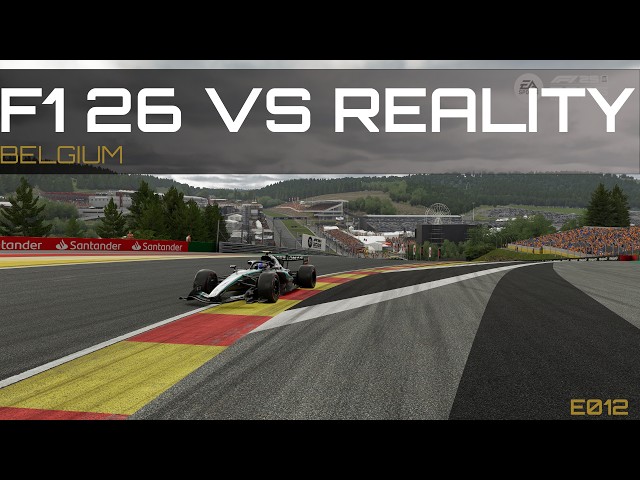 F1 26 VS Reality | Belgium | E012 #F126 #F1 #BelgianGP