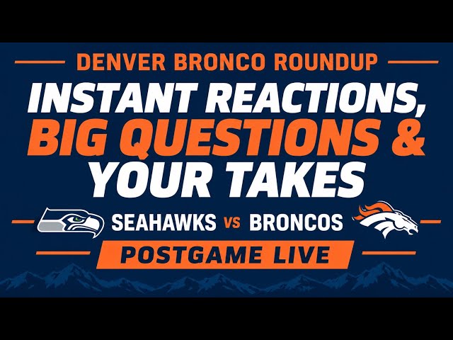 OVERTIME VICTORY! - Instant Reaction Seahawks vs Broncos