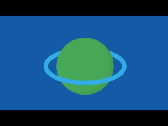 Planet Animated Blue Screen - Green Screen Footage