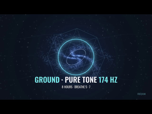 174 Hz Pure Tone | 8 Hours Grounding & Calm | A Universe of Sacred Geometry & Standing Waves