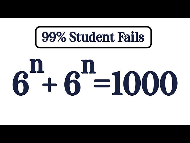 Can You Find n? Exponential Equation Challenge