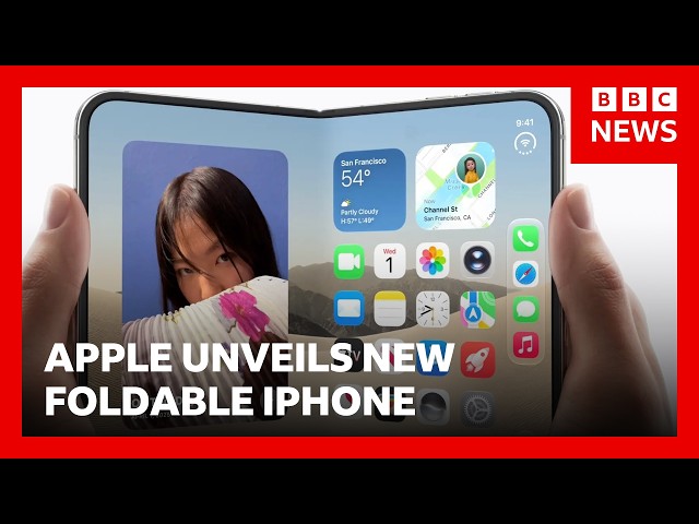 Apple unveils new £1,999 foldable iPhone | BBC News