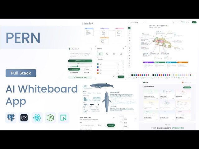 Full-Stack AI Whiteboard App Tutorial | React, Node.js, Socket.IO, Neon & Google Gemini