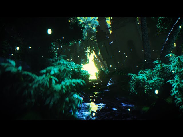 [4K] 2 Hours of Dark Neon Jungle VJ Loops - Neon Sci-fi 3D Background