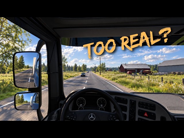 This Looks TOO REAL… Relaxing Drive from Oulu to Jyväskylä | ETS2 | PNG + Snowymoon + ReShade