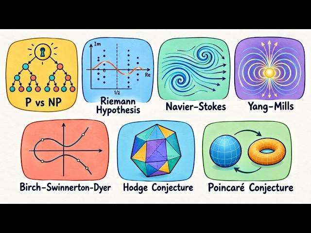 7 Millenium Math Problems Explained ($1M prize per question)
