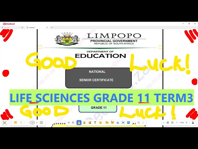 Life Sciences Grade 11 September Exam Term 3