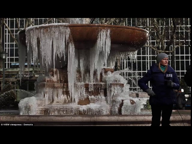 The cities of ice:  From Minnesota to Maine, Arctic freeze sweeps America