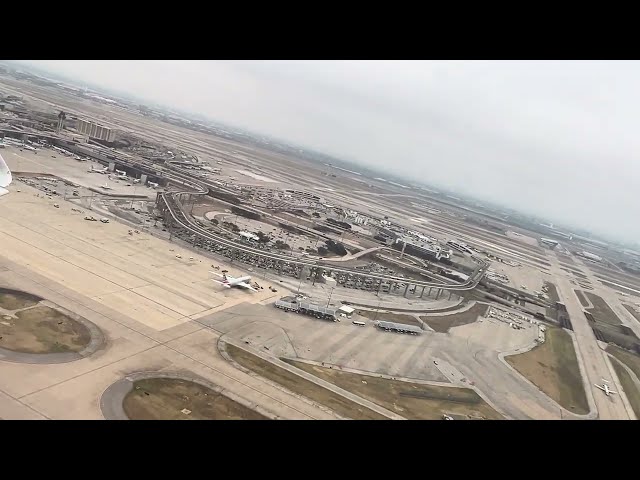 Taxi and Takeoff from Dallas Airport (DFW) and Some Random Smoke - 10/12/23