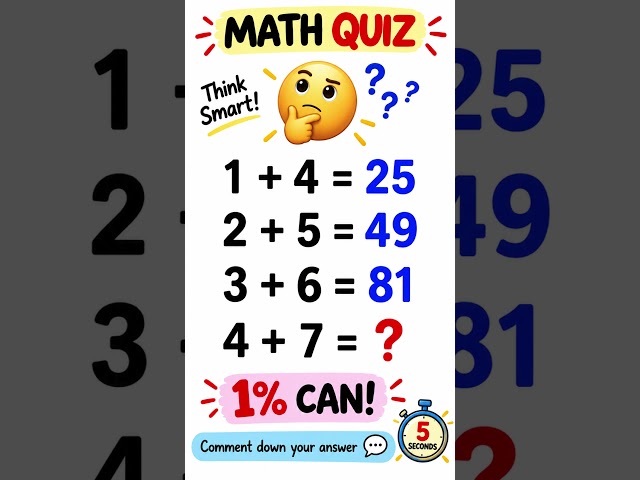 Can You Solve This Math Quiz?  Only 1% Can! | Mindellect #youtubeshorts #quiz #mathematics