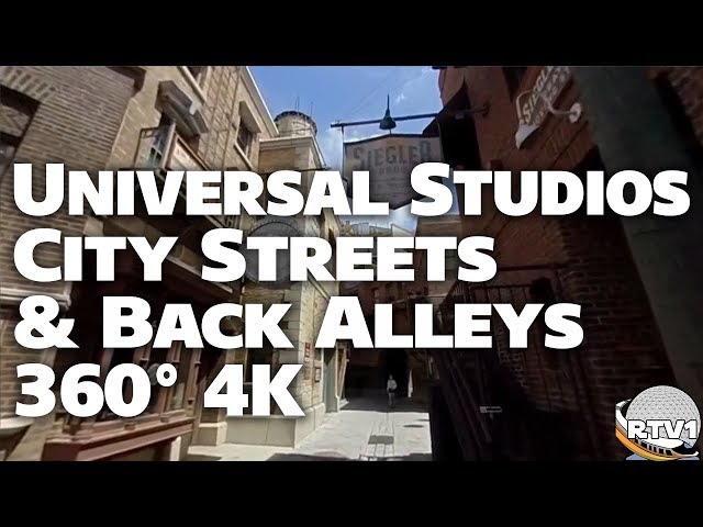 Universal Studios - City Streets & Back Alleys in 360° 4K - Universal Orlando Resort