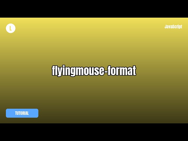 flyingmouse-format Tutorial — What It Is & How To Use It