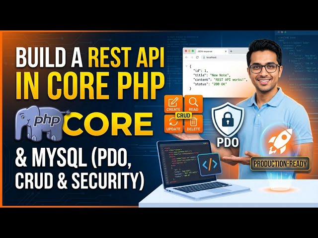 How to Build a REST API in Core PHP & MySQL (PDO, CRUD & Security)