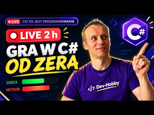 🔴 LIVE: Piszę grę w C# Od Zera — czat dowodzi statkiem ( Dla Początkujących )