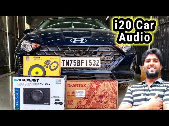 i20 car audio installation #jlaudio #blaupunkt #drartex