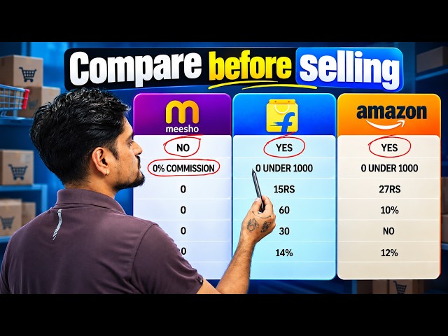 Meesho vs Flipkart vs Amazon 2026: Which Marketplace is Best for Sellers?