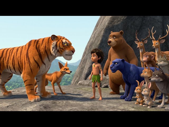 Mowgli Episode 29 | Sher Khan blocked the forest water 😱 | Mowgli reaches the hill | Jungle Book ...