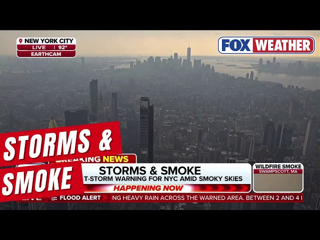 Air Quality Alerts Issued As Wildfire Smoke Clouds Multiple States In The Northeast