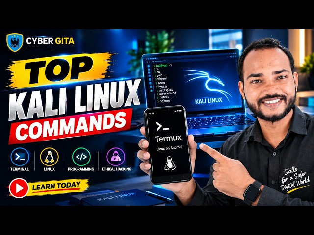 Kali Linux Commands LIVE: Learn Essential Linux Commands for Beginners | Cyber Gita