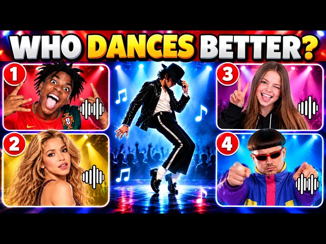 Guess Who’s DANCING? 🕺🔥 Michael Jackson, Shakira, MrBeast, IShowSpeed