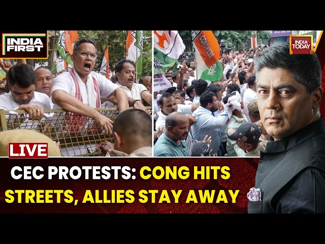 LIVE: Protest Against CEC Gyanesh Kumar | Congress Protests In Streets, INDIA Allies Stay Away | SIR