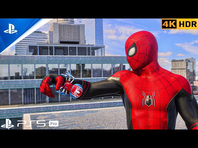 (PS5 PRO) Tom Holland Upgraded MCU Suit 4K HDR gameplay