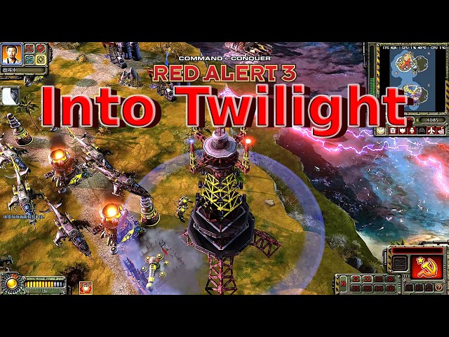 Red Alert 3 Into Twilight Soviet Elite Tesla Upgrade | Deadly Super Tesla Tower!