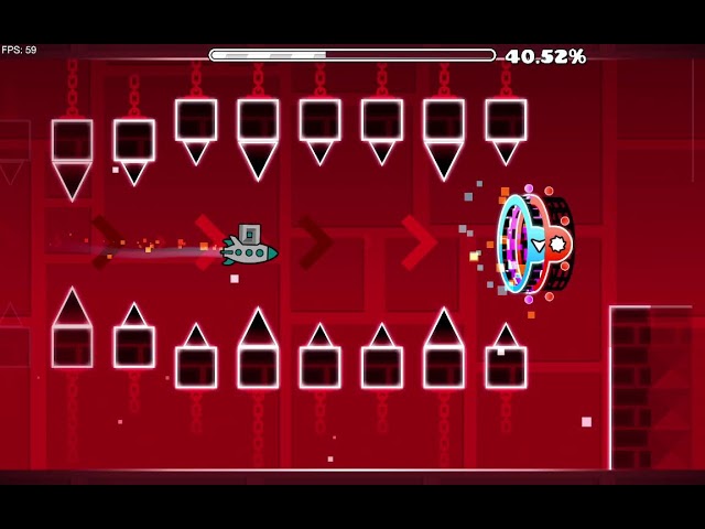 geometry dash "electro bloodbath" runs en directo