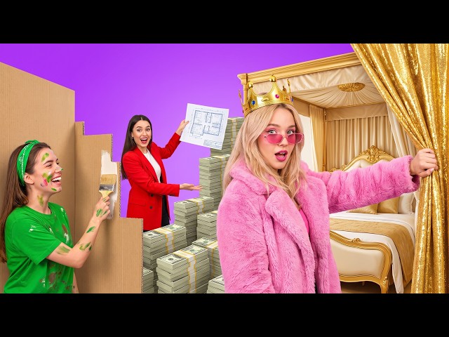 INSANE ROOM MAKEOVER 🌟🏠 Cool Ideas to Build a Cool Room by 123 GO!