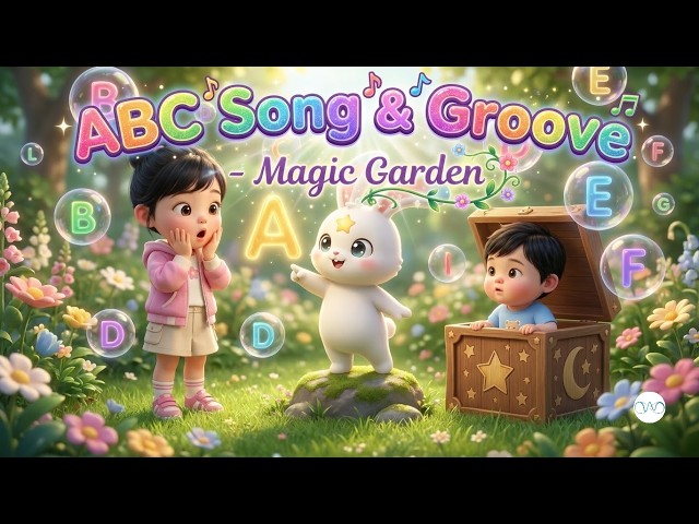 Magic Garden ABC Song Groove | Easy English Songs for Toddlers | Learning Alphabet Song | W365 Media