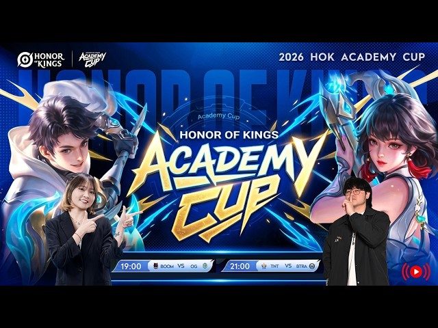 Restream Honor of Kings Academy Cup! BOOM vs OG | TNT vs BTRA