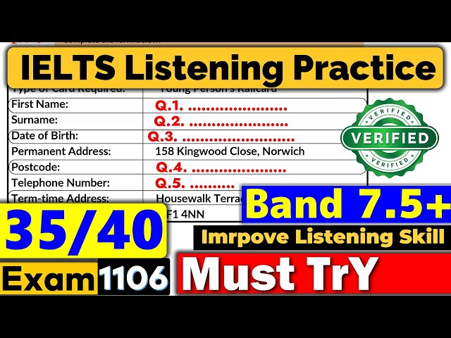 Score Band 8 in IELTS Listening | 2026 Practice Test
