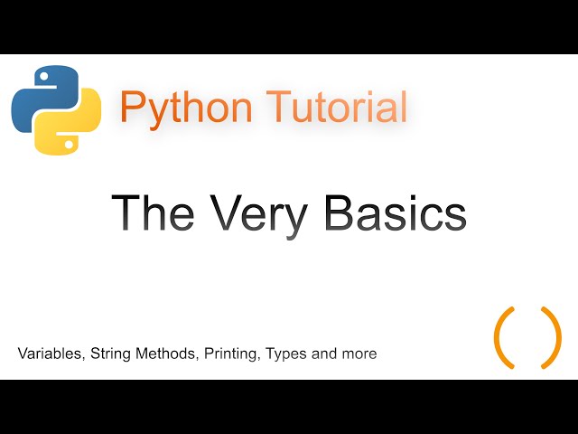 The Very Basics - Python Tutorial for Beginners #1 | Parenscode
