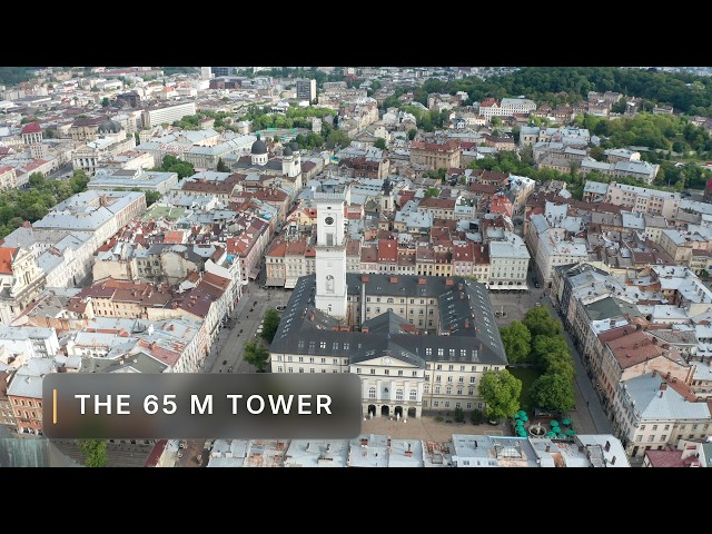 Lviv From Above: Rynok Square to High Castle Sunset