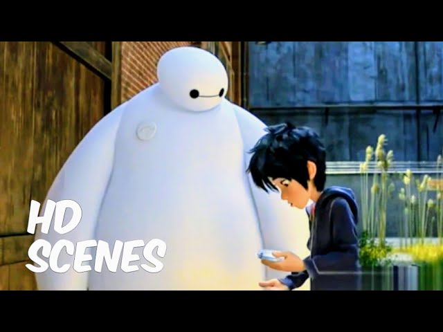 Baymax Taking Microbot |  Sneaking In Scene | BIG HERO 6 | (2014) | Disney's Pixar | HD