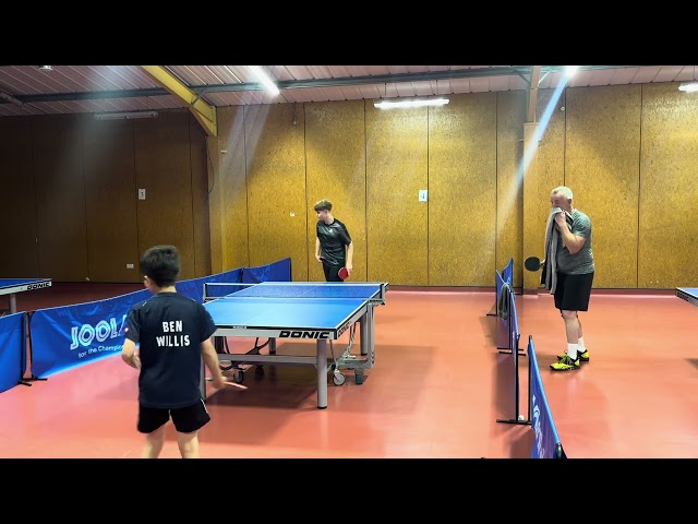 Ryan Cates vs Benjamin Willis | Table Tennis Practice Match