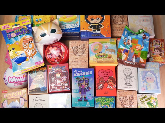 84 Min Mystery Box Unboxing – Satisfying ASMR Pop Mart HIRONO, CRYBABY, Disney, Mini Brands & More
