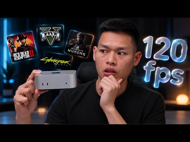 M6 Mac Mini Gaming is AMAZING 😻 | 5 AAA Games Tested