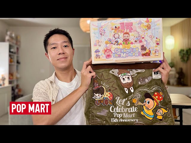 CELEBRATE POP MART 15TH ANNIVERSARY! Celebrating the Moment Series Vinyl Figures Unboxing Labubu