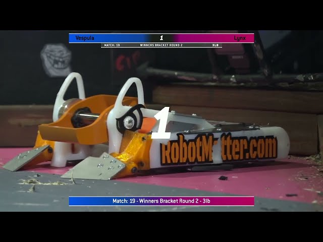 Vespula vs Lynx - 3lb Robot Combat