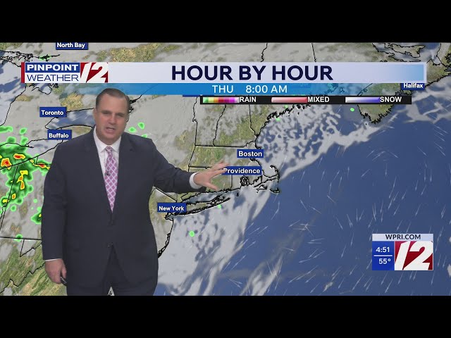 WPRI 12 Weather Forecast for 9/16/26:  A bit milder today