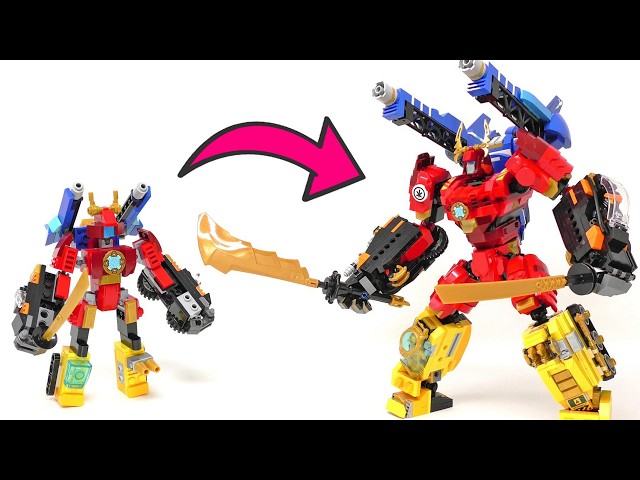 I Upgraded My Son's LEGO Combiner Robot (3/3):Transformation and Combination
