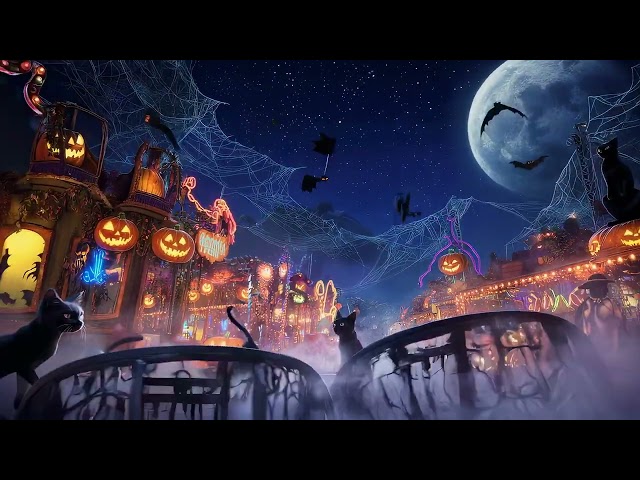 Moonlit Gathering VJ Loop | Halloween Visuals for DJ Sets and LED Walls