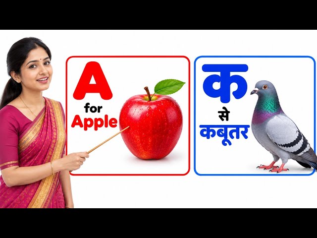ABC, हिंदी वर्णमाला और Numbers सीखें | बच्चों के लिए Educational Learning Video | A to Z, अ से अनार