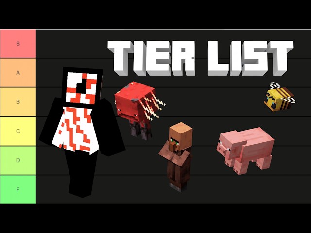 🏆 TIER LIST de TODOS los MOBS de Minecraft  ¿Cuál es el MEJOR?🏆