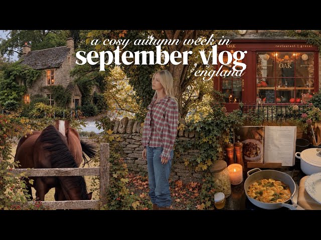 a cosy september vlog: autumn shopping & rainy day recipes 🍂