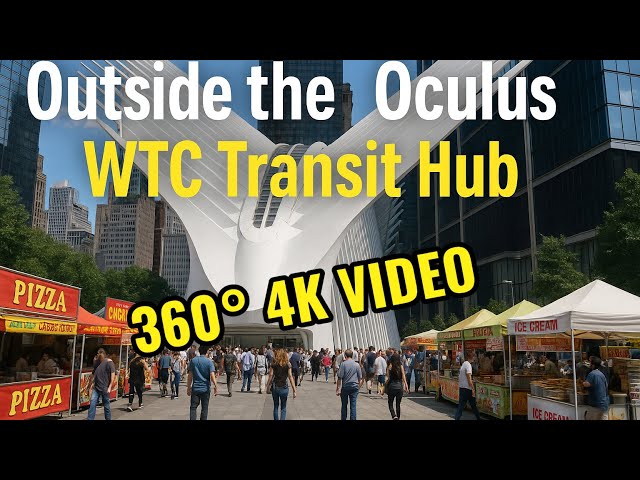 Street Food & Crowd Activity at NYC Oculus Transit Hub • Sept 22, 2023