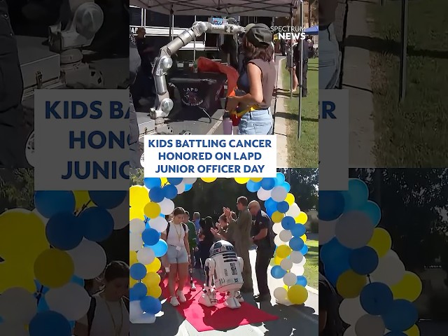 Kids battling cancer honored on LAPD Junior Officer Day